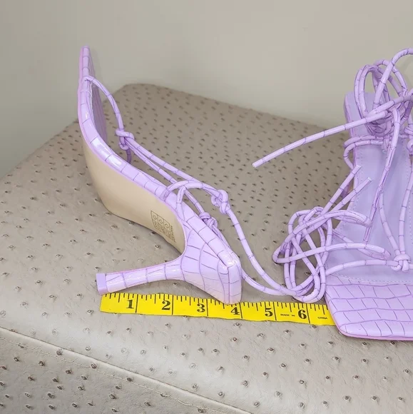 Asos Croc lilac sandals - Picture 4 of 8